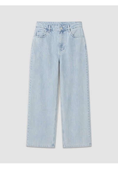 LC Waikiki Lc Waıkıkı Mavi Yüksek Bel Straight Fit Kadın Jean Pantolon