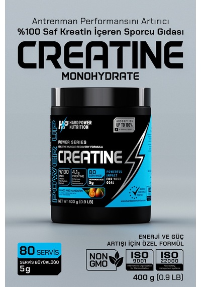 Hardpower Nutrition Creatine 80 Servis Mango Ve Mandalina Aromalı  400 G + Shaker