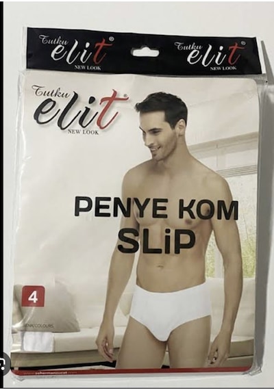 Penye Kom Slip 3lü Beyaz