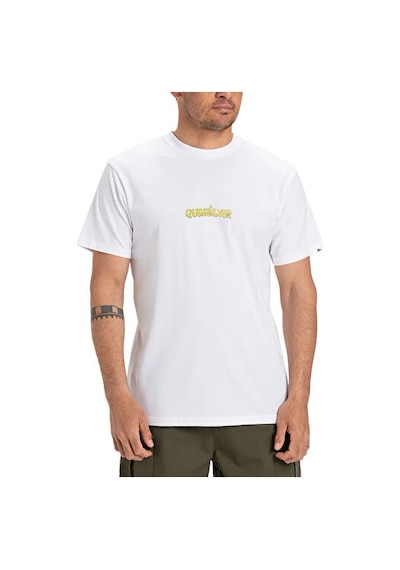 Quiksilver Ev Disconnect Effects Ss Erkek Günlük Tişört Eqyzt08049-908 Beyaz Beyaz