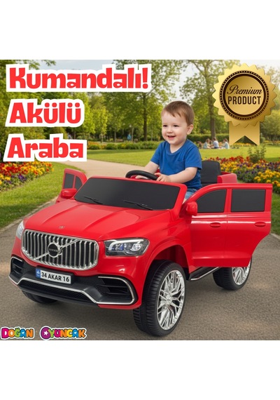 Voyage Gt Kırmızı Uzaktan Kumandalı 4x2 12 Volt Akülü Araba - Rc Volvo Akülü Araba Volvo Akülü Araç Çok Renkli