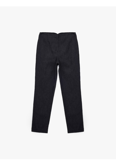 Koton Yüksek Bel Regular Fit Bel Detaylı Cigarette Pantolon Lacivert 6wak40115uw Lacivert Koton Yüksek Bel Regular Fit Bel Detaylı Cigarette Pantolon Lacivert 6wak40115uw Lacivert