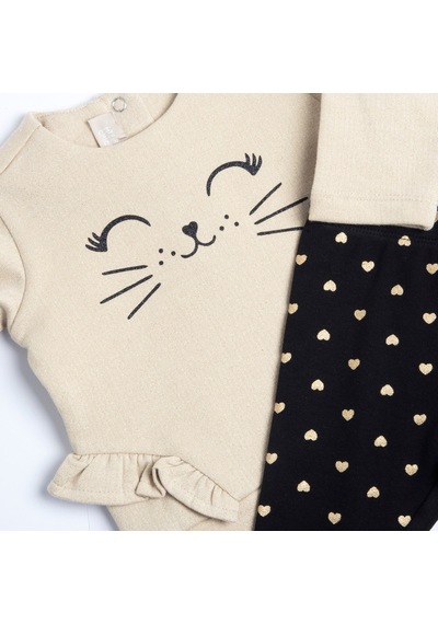 Chicco Takım / S-shırt+ Tek Alt 09075948000000 000099 Black