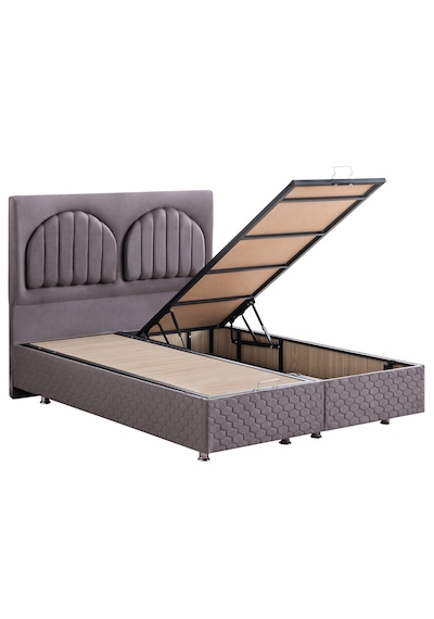 Walter İkili Set, Walter Tek Kişilik Baza Başlık Seti - Antrasit 90 x 190