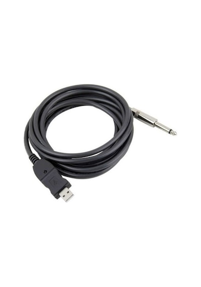 Usb To 6.3 Mm Çivi Jack Gitar Usb Amfi Silikon Kablo