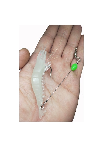 Karides Shrimp Sahte Balık Yemi Glow Kancalı 7.5 Cm 5.5 Gr
