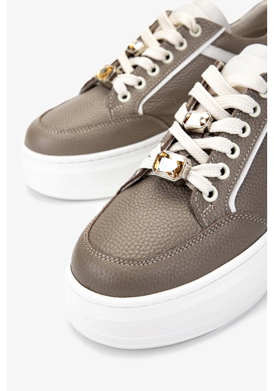 Valmenti Kadın Hakiki Deri Vizon Sneakers & Spor Ayakkabı 1116 450 Bn Ayk Y25 Vızon Vizon