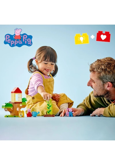 LEGO® DUPLO® Peppa Pig Bahçe ve Ağaç Ev 10431 - 2+ Eğitici Oyuncak Yapım Seti (20 Parça)