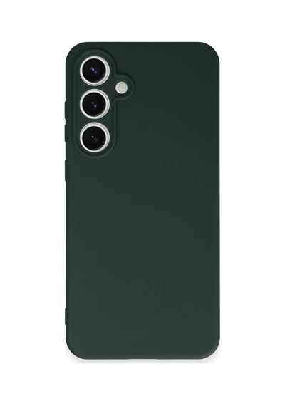 Samsung Uyumlu Galaxy S24 Fe Kılıf Nano İçi Kadife Silikon - Koyu Yeşil 0.2M-Çok Renkli