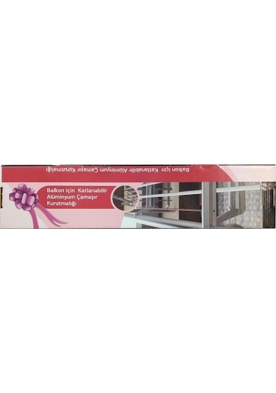 Mey İthalat Koral Katlanabilir Balkon Çamaşır Kurutma Askılığı Gri