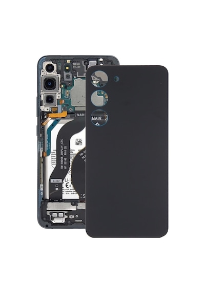 Cbtx Samsung Galaxy Uyumlu S23 Sm-s911b Cam Pil Arka Kapak Siyah