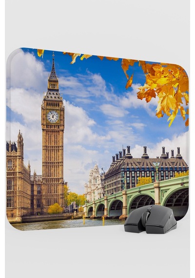 London Londra İngiltere 2 V1 48x40 Xl Gaming Kauçuk Kaymaz Taban Mouse Pad Fare Altlığı