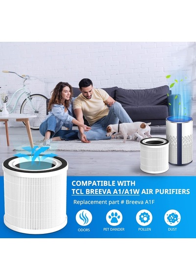 2 Paket Breeva A1 Yedek Filtre Tcl Breeva A1/a1w Hava Temizleyicileri İle Uyumlu, Yedek Parça Breeva A1f Tcl Breev Diğer