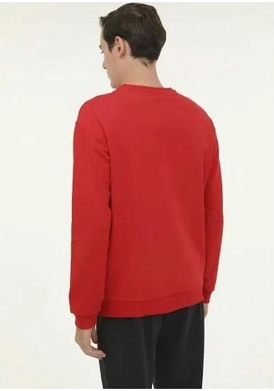 Lumberjack 4w Mb Sn75 C Neck Sw 4pr Erkek Sweat A101813212 Kırmızı Kırmızı