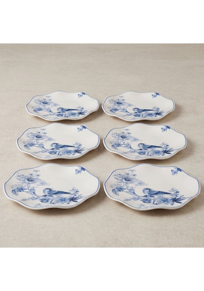 Güral Porselen 6'lı Nesrin 19 Cm Pasta Tabağı 1891 Mavi