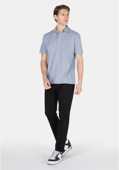 Colin's Colins Comfort Fit Polo Yaka Düz Erkek Mavi Kısa Kol Tişört Cl1073959 Q1.v1 Blm Mavi