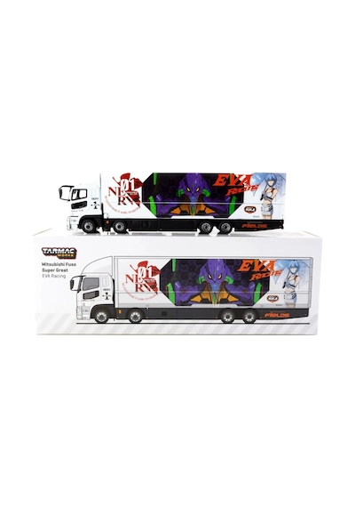Tarmac Works 1/64 Mitsubishi Fuso Super Great Eva Racing - Truck64 Çok Renkli