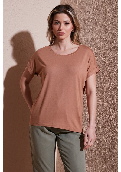 Fashion Friends Bayan T Shirt 26y0194k1 Kahve