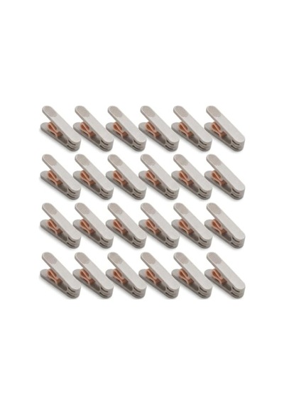 Yeni Nesil Yaysız Çamaşır Mandalı, 24 Adet Set İle Güçlü Tutuş 40 x 19