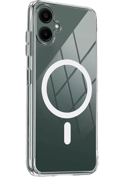 Newface Samsung Galaxy A06 Combo Sert Şeffaf Magsafe Kapak - Şeffaf