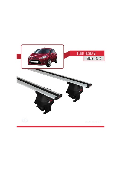 Ford Fiesta Vı 2008-2013 Arası İle Uyumlu Ace-4 Ara Atkı Tavan Barı Gri