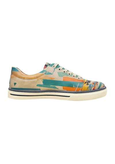 Kadın Vegan Deri Çok Renkli Sneakers - Goose Bumps Tasarım