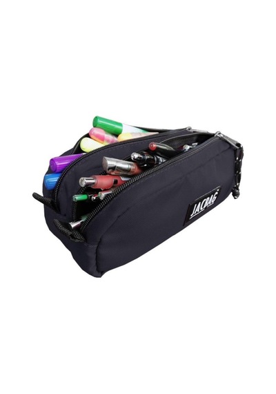 Jacbag Dual Pouch Pencıl Case-çift Bölmeli Kalemkutu - Gri Gri