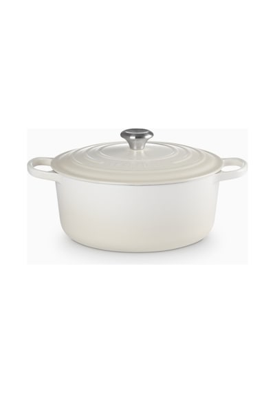 Le Creuset Yuvarlak Ikonik Lüks Döküm Tencere 28 Cm Krem