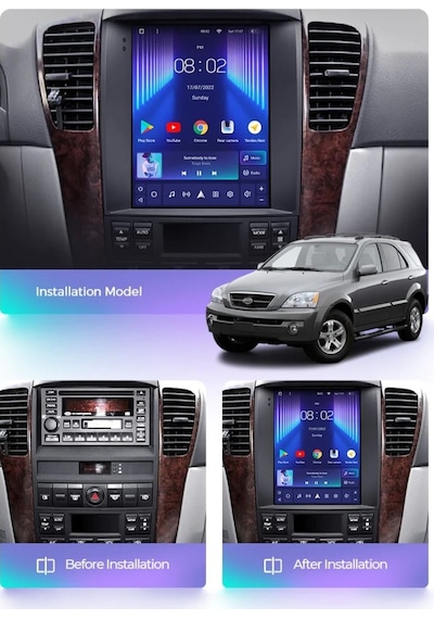 Aln Kia Sorento Tesla 2002/2006 6gb Ram 64gb Hafıza Carplay Android Multimedya 12"