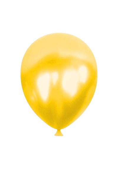 Kika Metalik Balon Baskısız 100 Lü Sarı