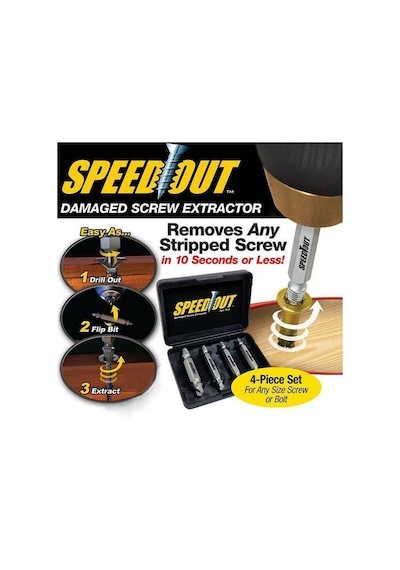 Speed Out Hasarlı Vida Çıkarıcı Sökücü Yalama Vida Ucu  Çıkartma