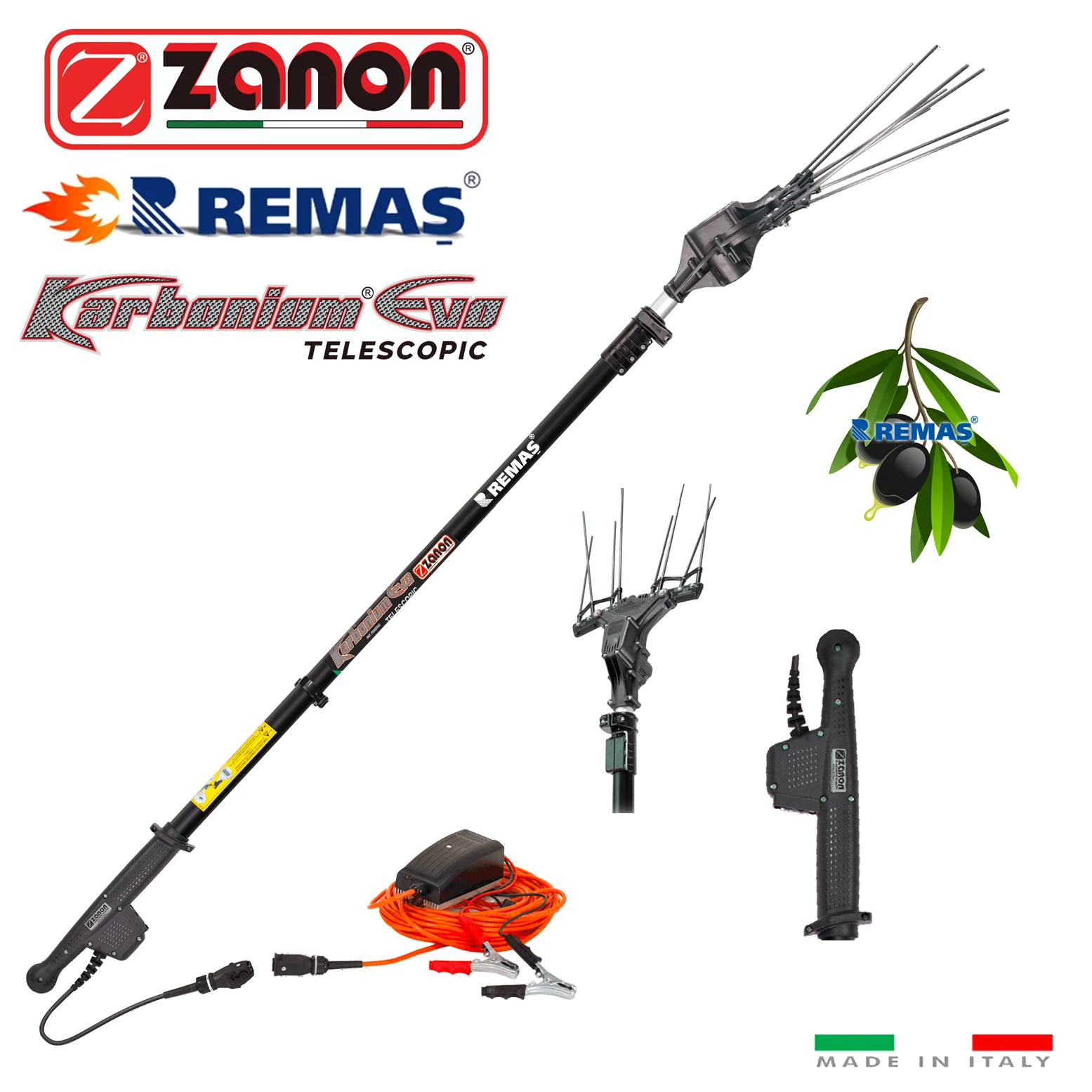 Zanon Karbonium Evo Teleskopik 33v Silkme Hasat Makinesi