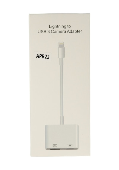 Apr22 Iphone Otg 2in1 - Beyaz Standart