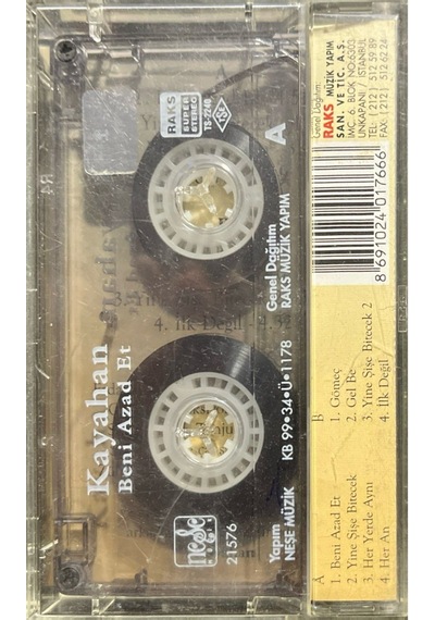 Plak Değildir Kaset Tir Kaset Kayahan Beni Azat Et Kaset