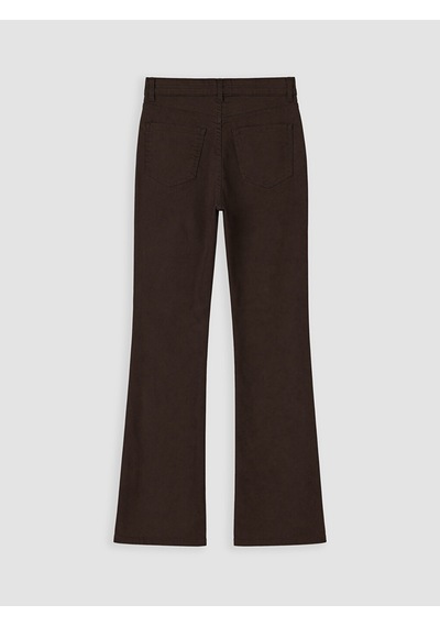 Lcwaıkıkı Classic Kahverengi Flare Kadın Jean Pantolon