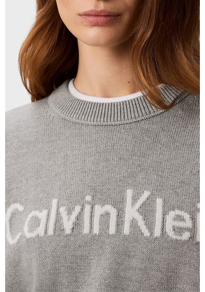 Calvin Klein % 100 Pamuk Logolu Relaxed Fit Bisiklet Yaka Kazak Lv044g313gp7a Bayan Kazak Lv044g313g P7a Gri Melanj Calvin Klein % 100 Pamuk Logolu Relaxed Fit Bisiklet Yaka Kazak Lv044g313gp7a Bayan Kazak Lv044g313g P7a Gri Melanj