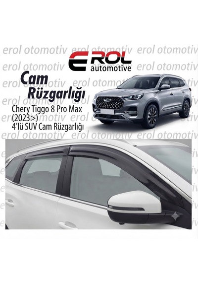 Chery Tiggo 8 Pro Max 4'lü Mugen Cam Rüzgarlığı