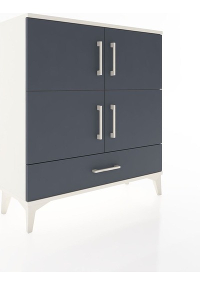 Arges Şifonyer 4 Raflı Tek Çekmeceli 4 Kapaklı 88x30x96 Aytaşı-antrasit Aytası Arges Şifonyer 4 Raflı Tek Çekmeceli 4 Kapaklı 88x30x96 Aytaşı-antrasit Aytası