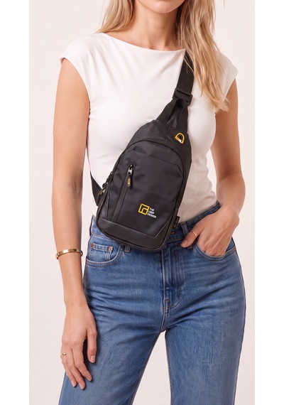 Esvelans Unisex Çapraz Askılı Göğüs Ve Omuz Çantası Günlük Body Bag Siyah