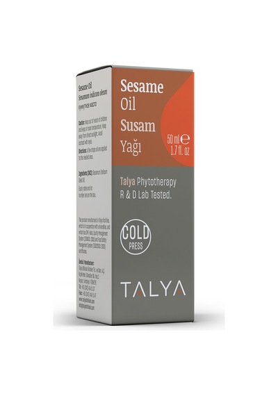Talya Soğuk Sıkım %100 Saf ve Doğal  Susam Yağı 50 ML