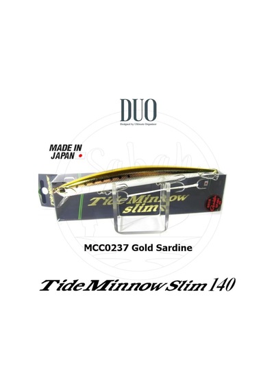 Duo Tide Minnow Slim 140 Mcc0237 Gold Sardine