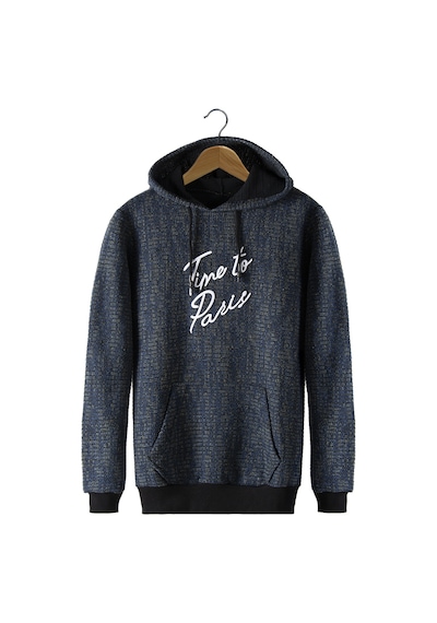 Terapi Men Erkek Lacivert Kapşonlu Kanguru Cepli Sweatshirt Vavn21k-6300106 Lacivert