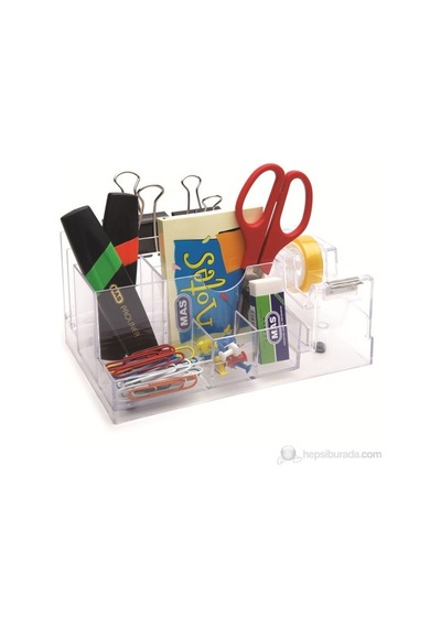 Mas 815 Masaüstü Organizer Bantli (seffaf)