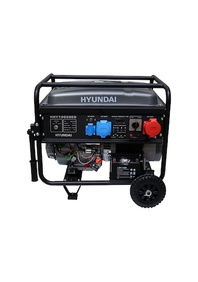 Hyundai HHY12000ED Dual Power  10Kw 220V/380V Marşlı 27l Bakır Sargı Jeneratör