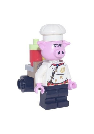 Lego Minifigür Pigsy White Chef Jacket Mk067