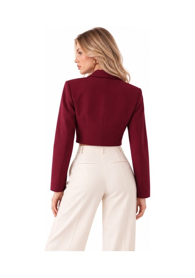 Saade Bordo-siyah Kadın Regular Fit Kruvaze Kapama Dokuma Crop Blazer Ceket -şık & Spor 2li Paket Bordo - Siyah Saade Bordo-siyah Kadın Regular Fit Kruvaze Kapama Dokuma Crop Blazer Ceket -şık & Spor 2li Paket Bordo - Siyah
