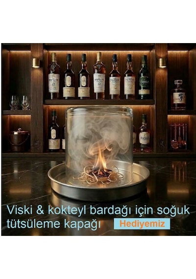 Viski & Kokteyl İçin Badem Ağacı & Portakal Kabuğu Özü Tütsüleme Aroma Talaşı