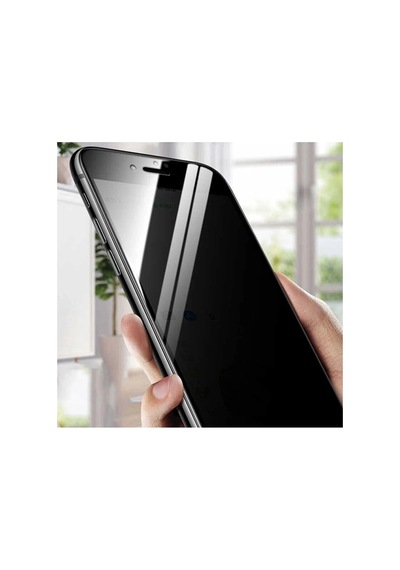 Hubrendy Tedarik Samsung A12 Uyumlu Hayalet Ekran Gizli Tam Kaplayan Kırılmaz Cam Seramik Ekran Koru