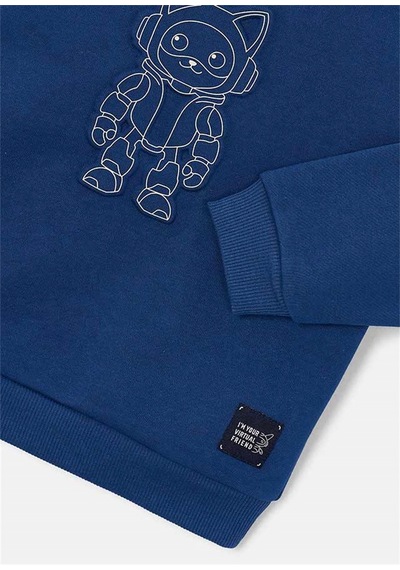 Mayoral Erkek Çocuk Baskılı Sweatshirt Lacivert 4459 Lacıvert