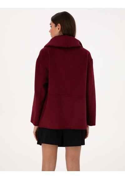 Pierre Cardin Kadın Bordo Kaban 50314273-vr014 Bordo